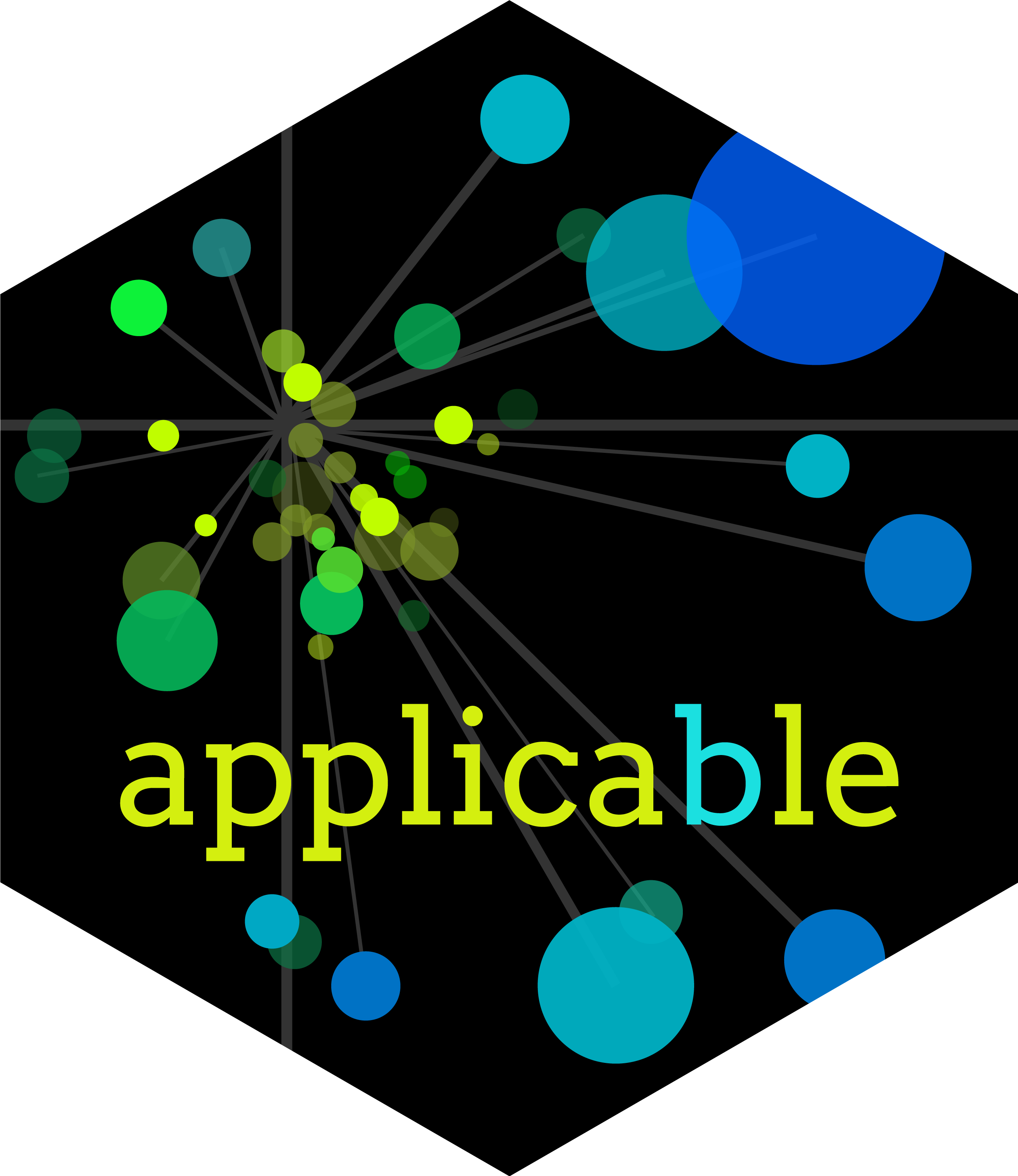 Hex logo for applicable