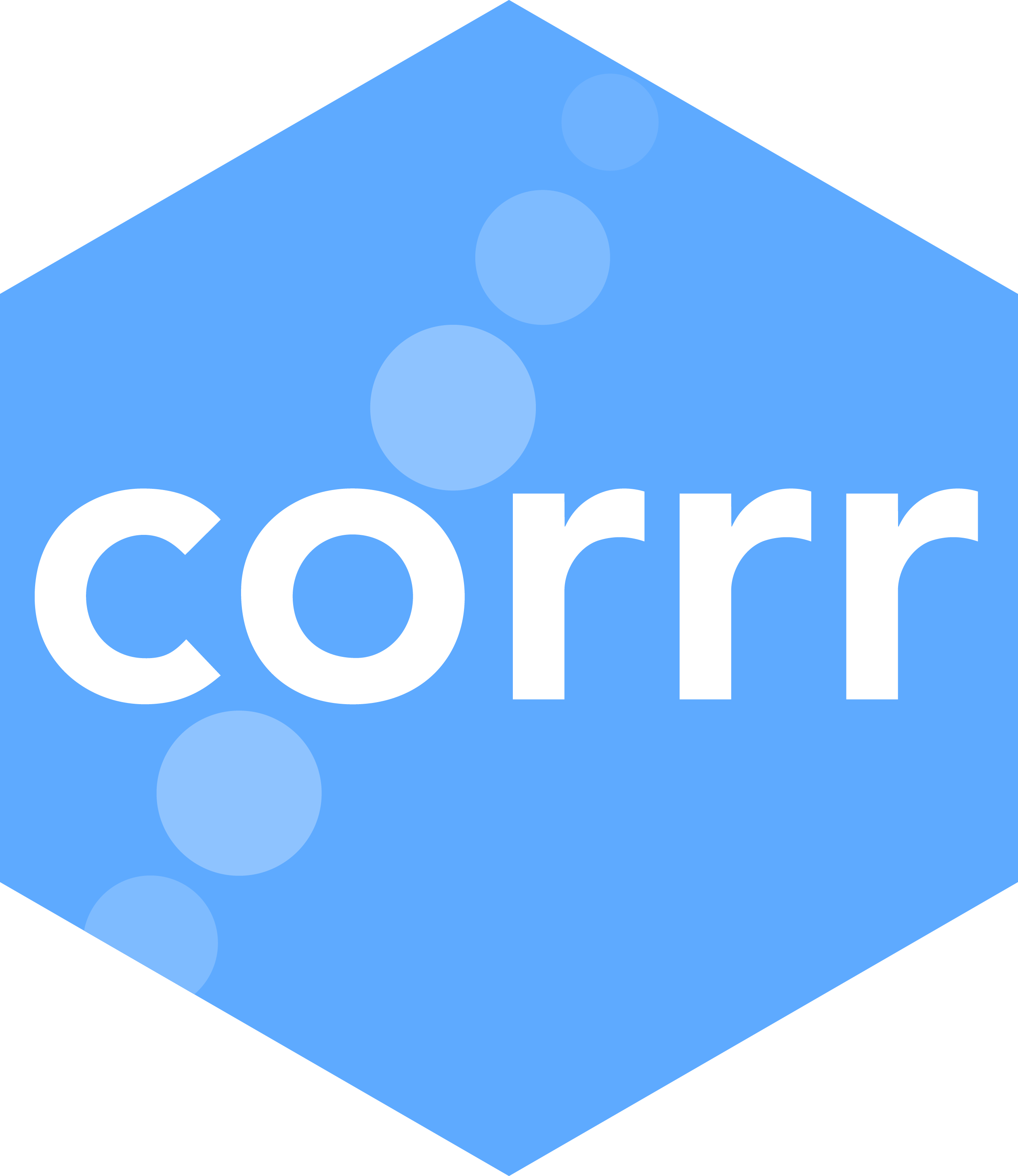 Hex logo for corrr