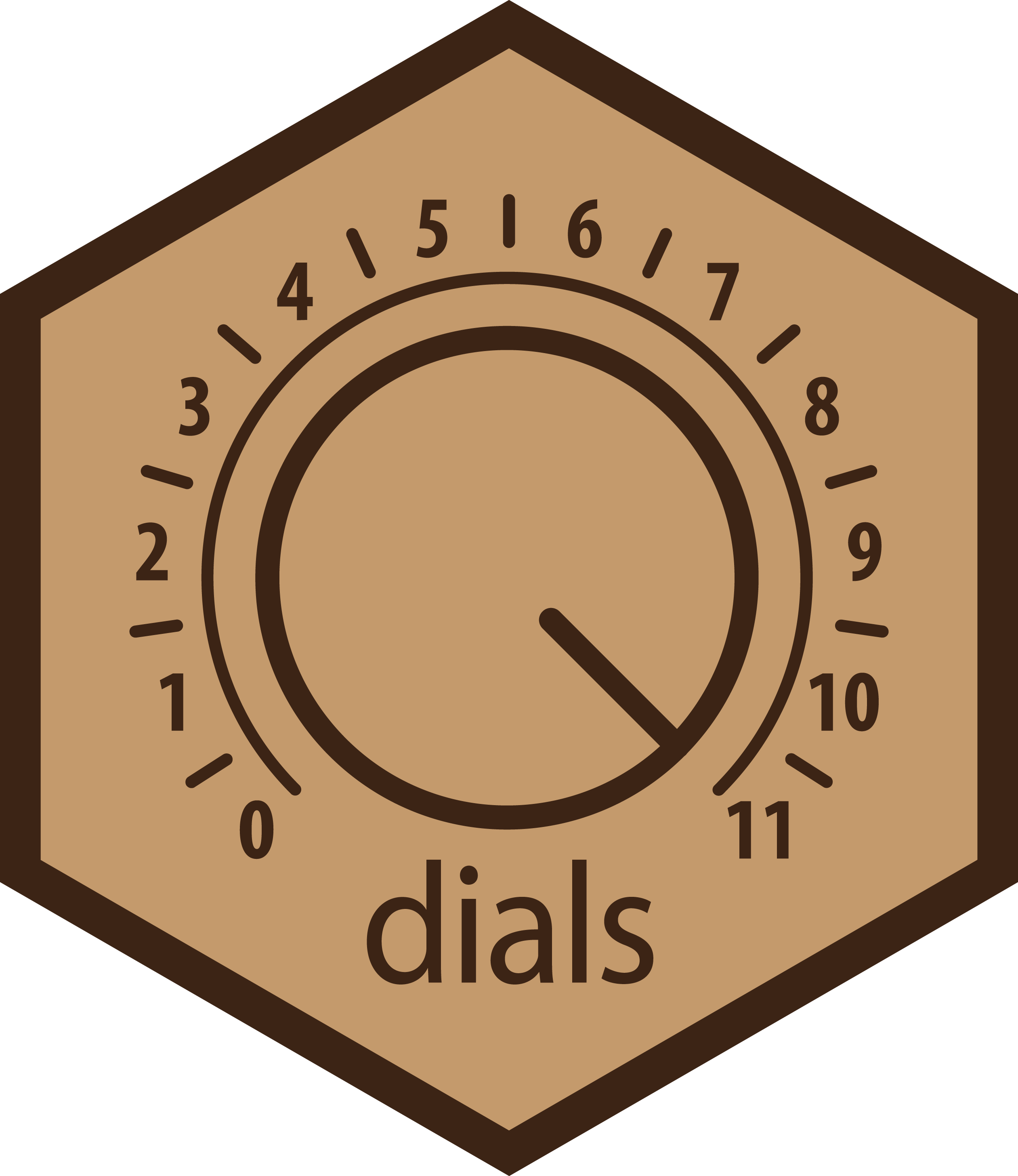 Hex logo for dials