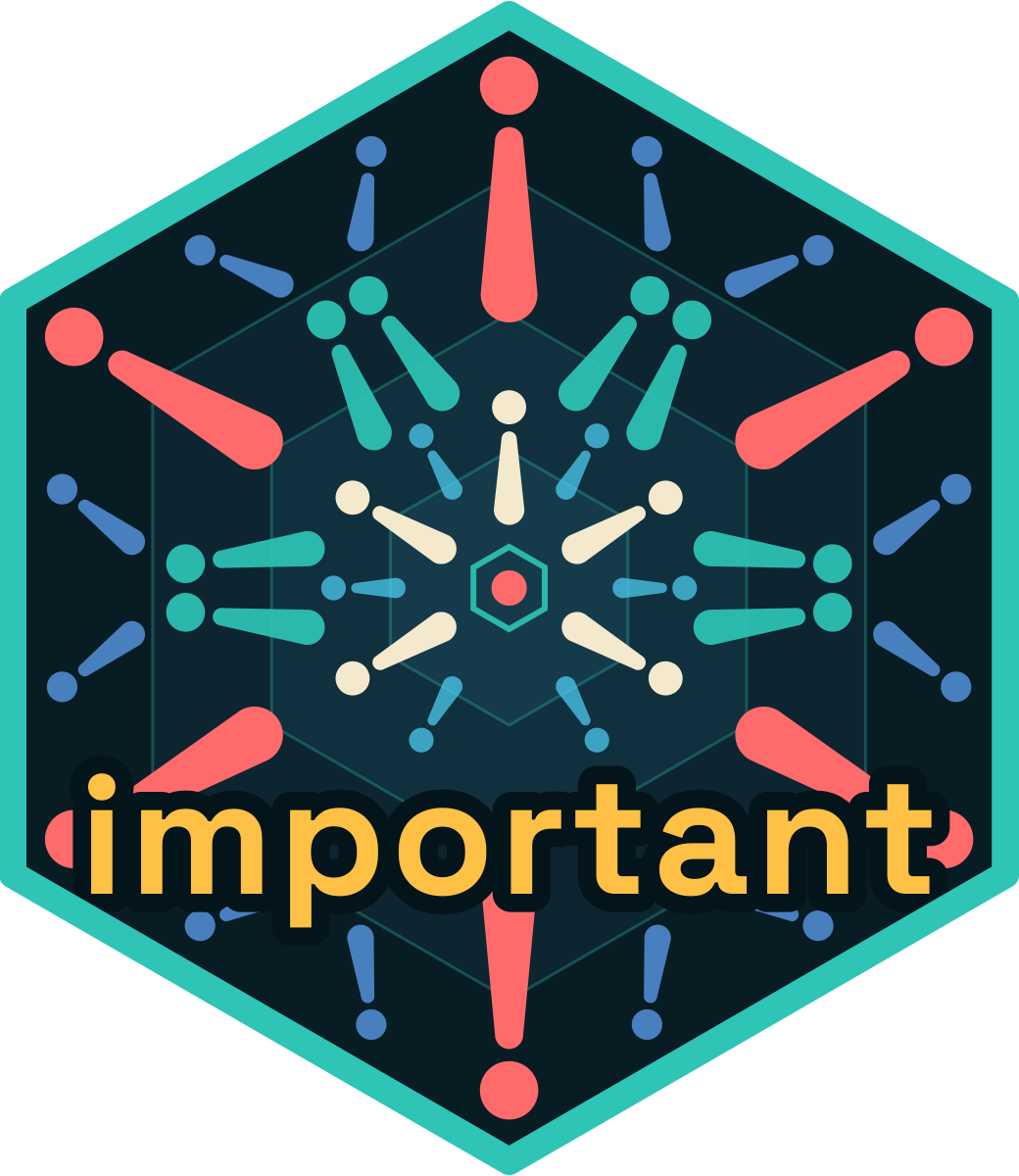 Hex logo for important