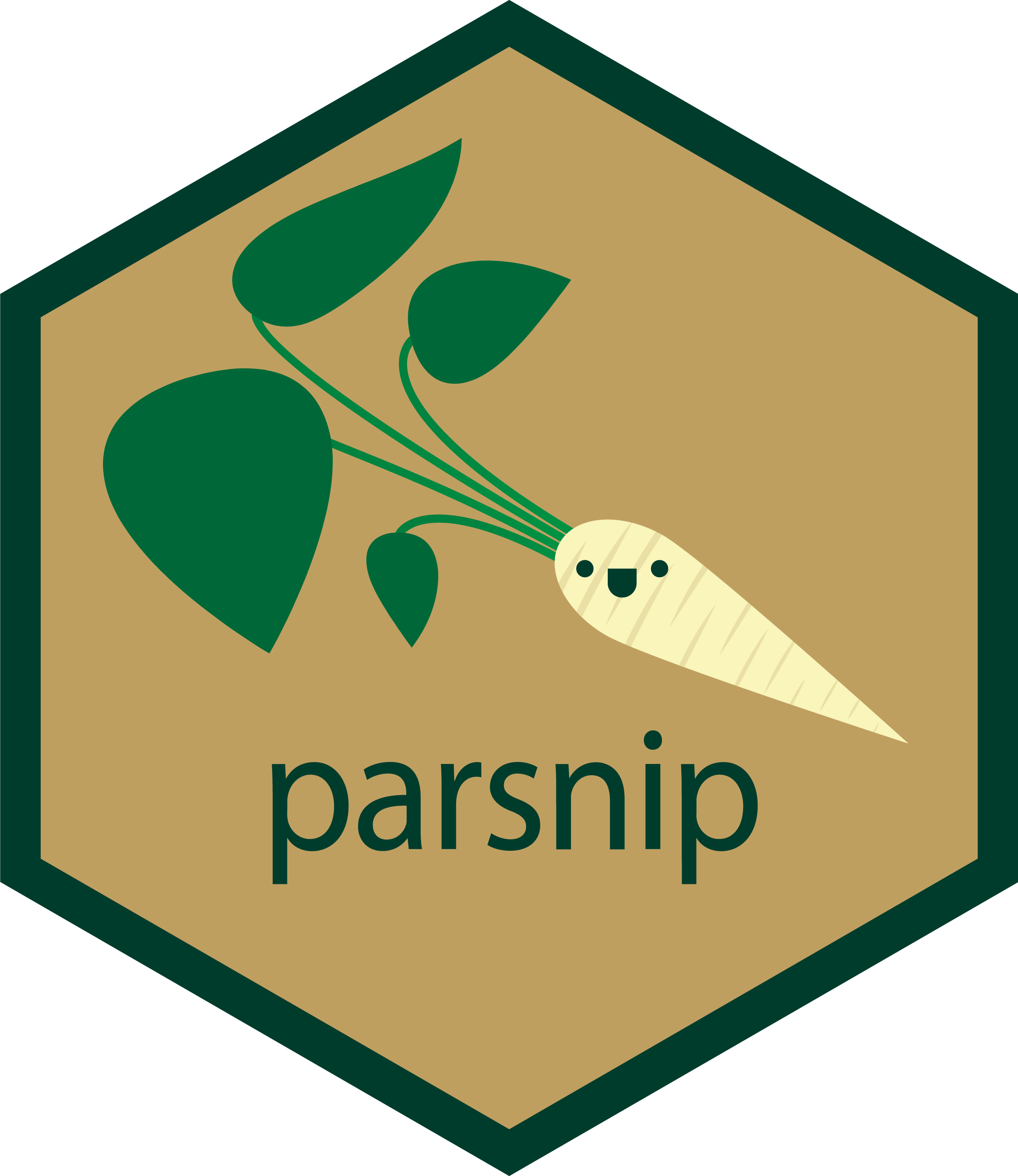 Hex logo for parsnip