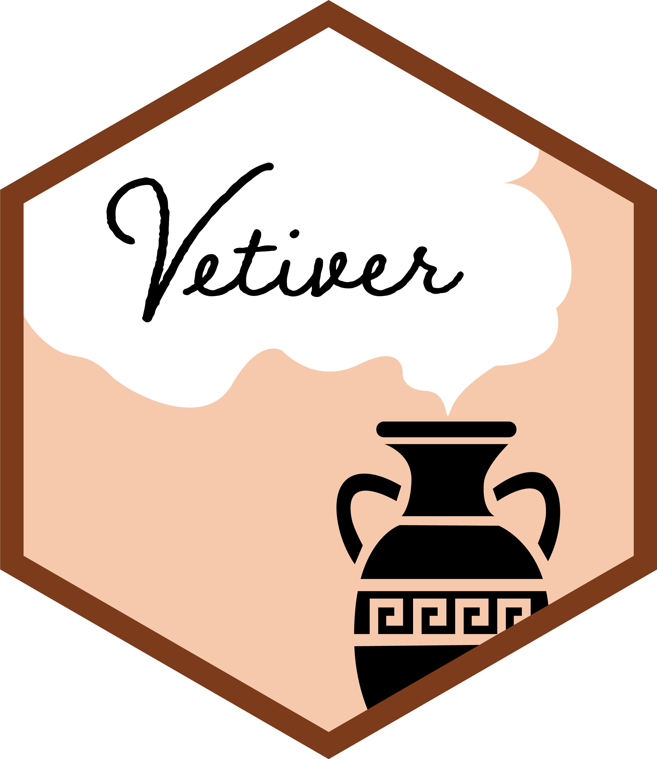 Hex logo for vetiver