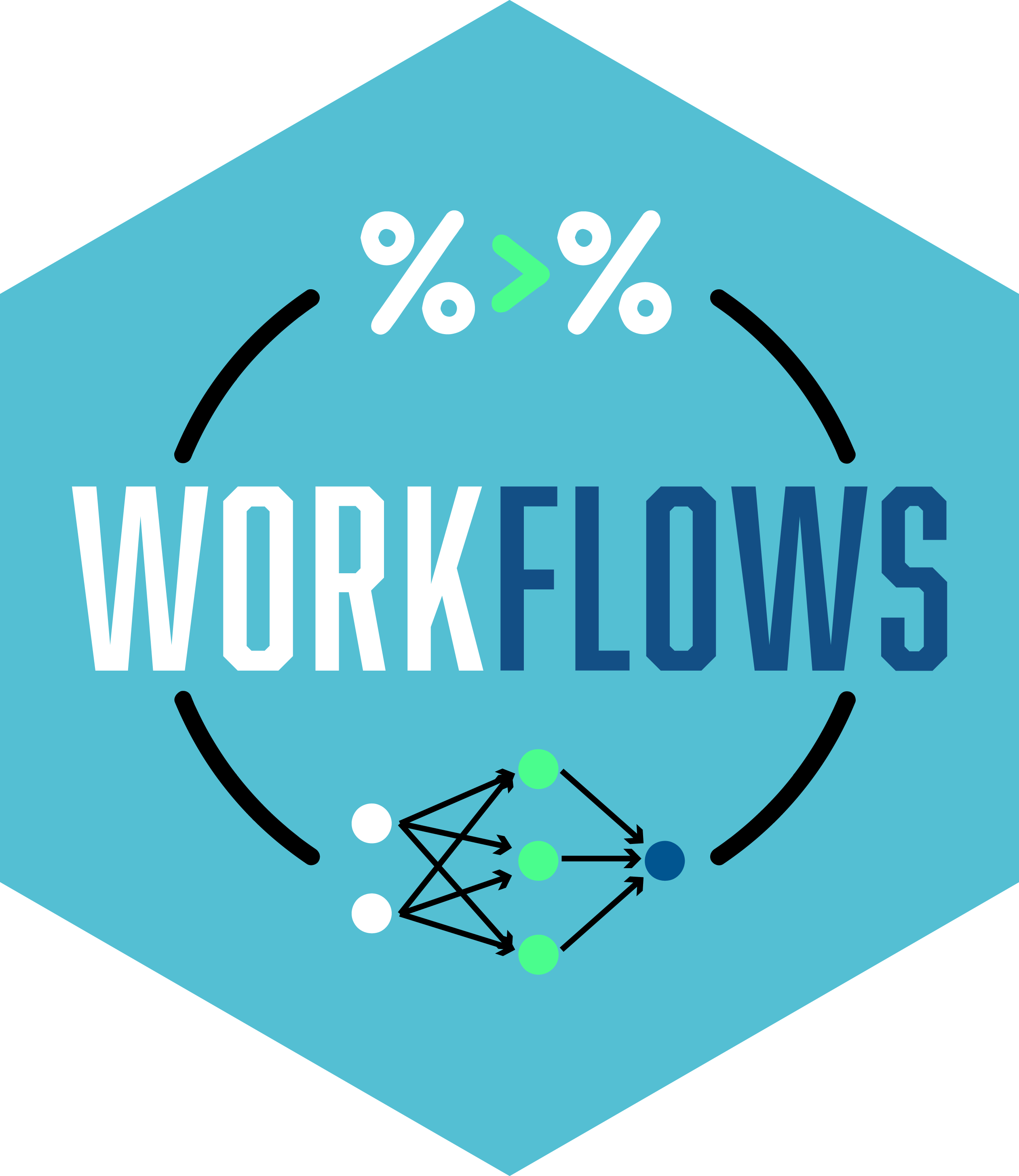 Hex logo for workflows