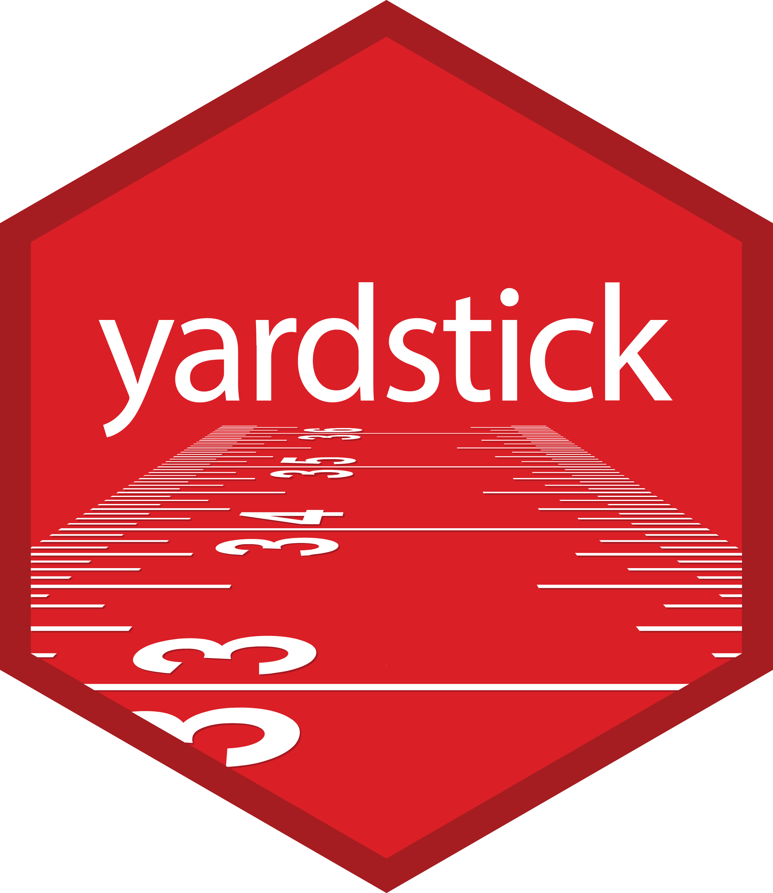 Hex logo for yardstick