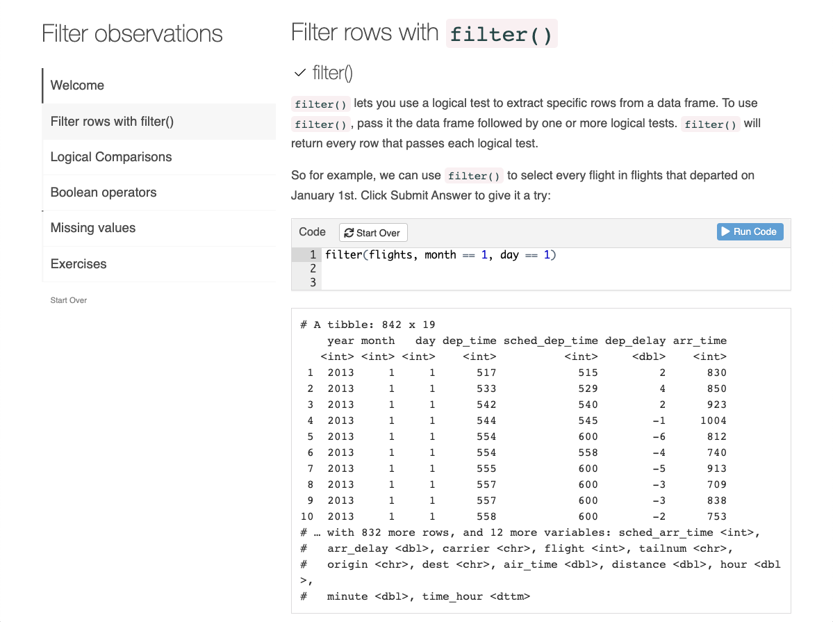 Preview image of Filtering Observations