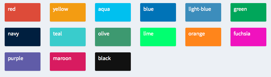 .css color codes